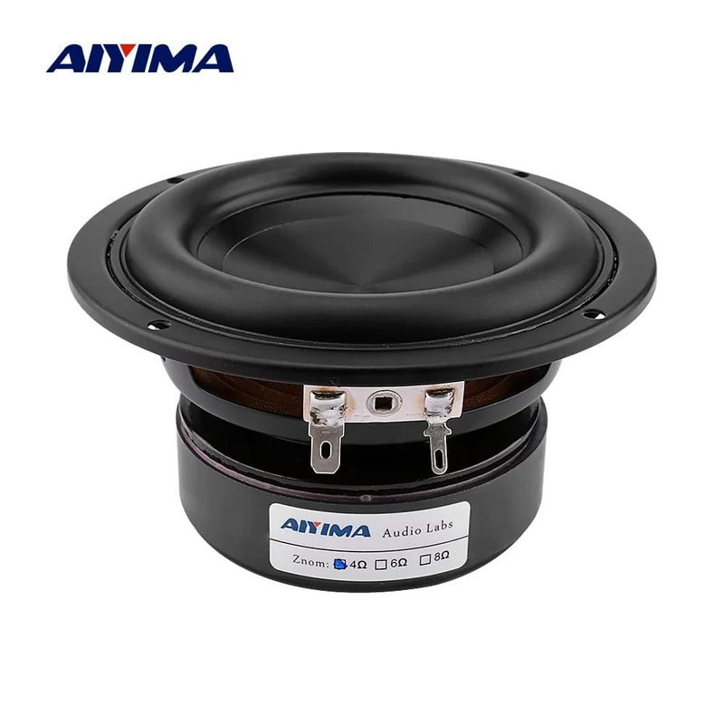 AIYIMA 1Pc 4 Zoll Woofer Audio Lautsprecher Fahrer 4 8 Ohm 100W Bass Hifi Sound Musik Wasserdicht Subwoofer lautsprecher DIY Heimkino
