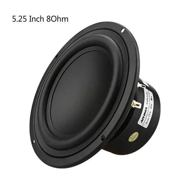AIYIMA 5.25 Zoll Subwoofer Lautsprecher Fahrer 4 8 Ohm 40W Woofer Starken Tiefen Bass Bücherregal Lautsprecher Für Heimkino DIY 1PC