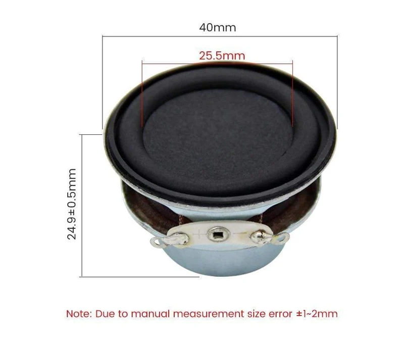 AIYIMA 2Pcs 40MM Mini Audio Lautsprecher Fahrer 4 Ohm 6W Bass Sound Verstärker Lautsprecher Heimkino Woofer lautsprecher Einheit