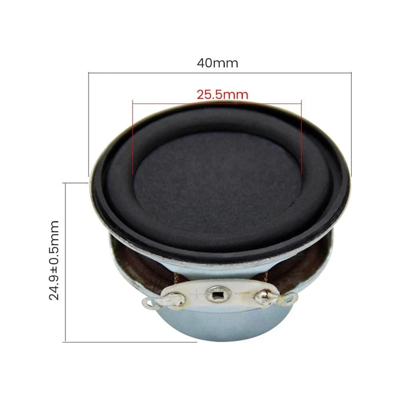 AIYIMA 2Pcs 40MM Mini Audio Lautsprecher Fahrer 4 Ohm 6W Bass Sound Verstärker Lautsprecher Heimkino Woofer lautsprecher Einheit