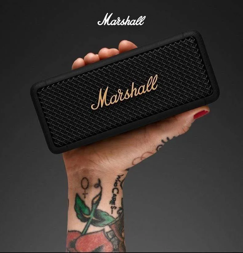 MARSHALL EMBERTON Original Drahtlose Bluetooth Lautsprecher IPX7 Wasserdicht Sport Lautsprecher Stereo Bass Sound Outdoor Tragbare Lautsprecher