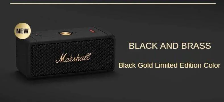 MARSHALL EMBERTON Original Drahtlose Bluetooth Lautsprecher IPX7 Wasserdicht Sport Lautsprecher Stereo Bass Sound Outdoor Tragbare Lautsprecher