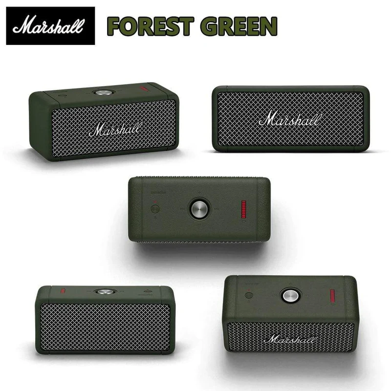 MARSHALL EMBERTON Original Drahtlose Bluetooth Lautsprecher IPX7 Wasserdicht Sport Lautsprecher Stereo Bass Sound Outdoor Tragbare Lautsprecher