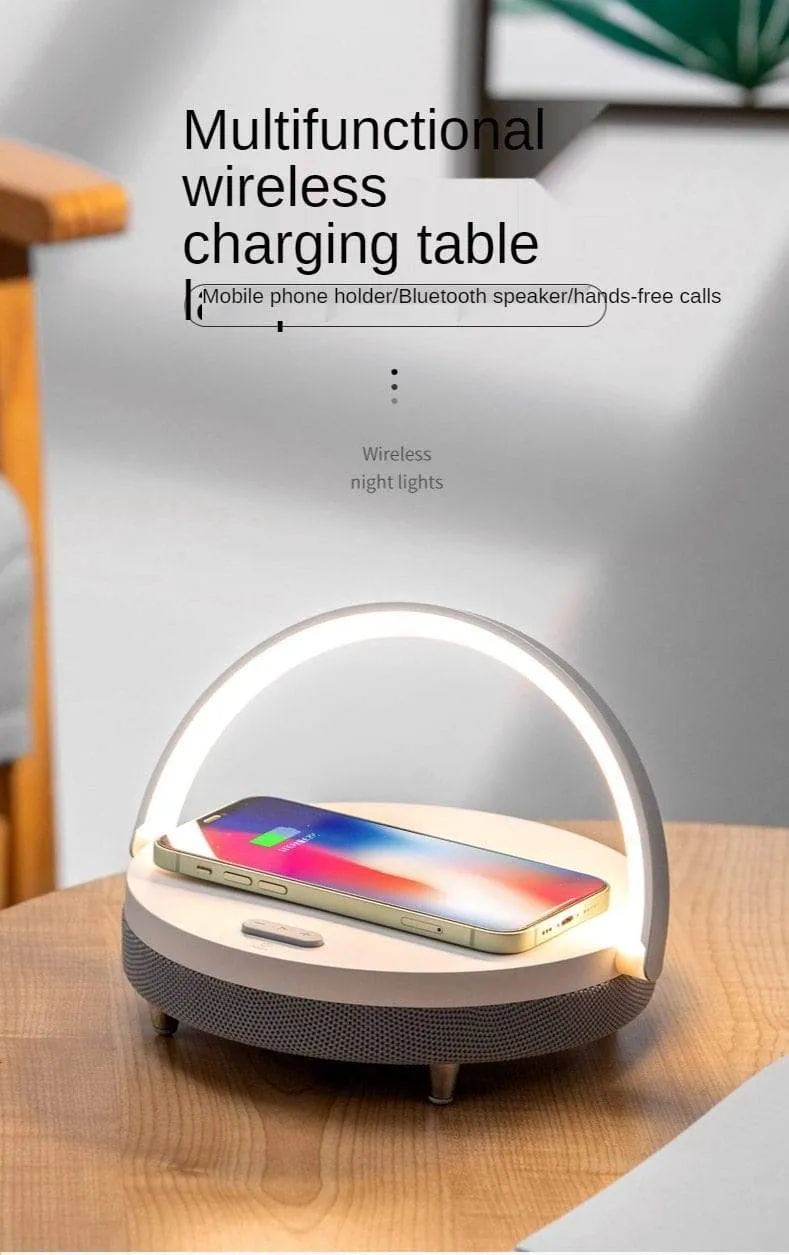 S21 Pro Bluetooth Lautsprecher Holz Drahtlose Ladegeräte LED Lampe für iPhone 13 13Pro 12 Halter 15W Hochleistungs-Schnellladeständer