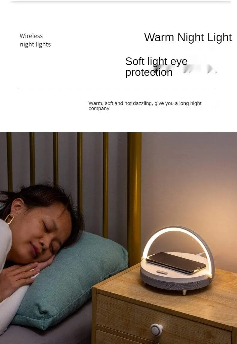 S21 Pro Bluetooth Lautsprecher Holz Drahtlose Ladegeräte LED Lampe für iPhone 13 13Pro 12 Halter 15W Hochleistungs-Schnellladeständer