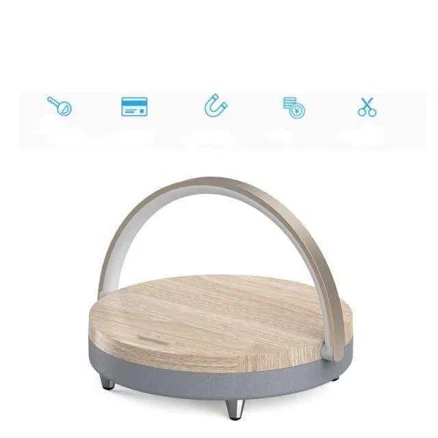 S21 Pro Bluetooth Lautsprecher Holz Drahtlose Ladegeräte LED Lampe für iPhone 13 13Pro 12 Halter 15W Hochleistungs-Schnellladeständer