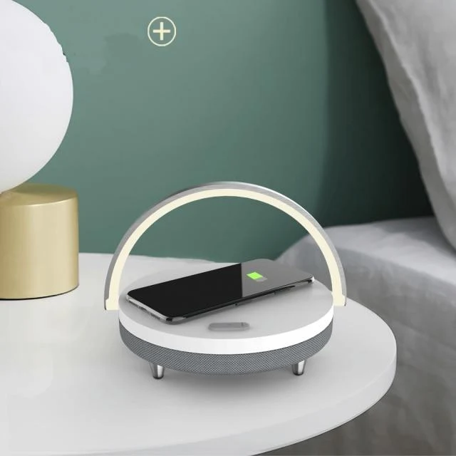S21 Pro Bluetooth Lautsprecher Holz Drahtlose Ladegeräte LED Lampe für iPhone 13 13Pro 12 Halter 15W Hochleistungs-Schnellladeständer