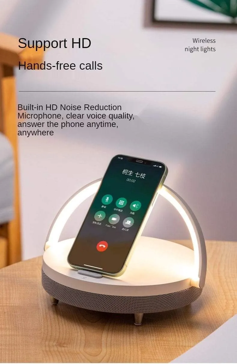 S21 Pro Bluetooth Lautsprecher Holz Drahtlose Ladegeräte LED Lampe für iPhone 13 13Pro 12 Halter 15W Hochleistungs-Schnellladeständer