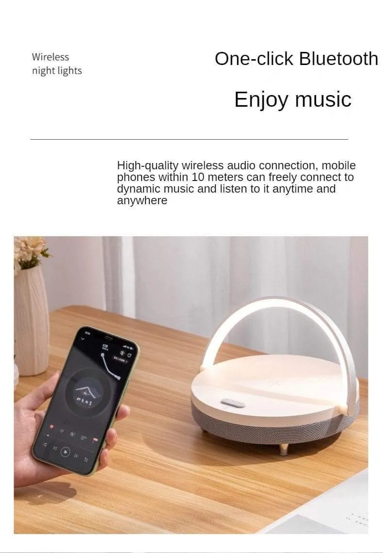 S21 Pro Bluetooth Lautsprecher Holz Drahtlose Ladegeräte LED Lampe für iPhone 13 13Pro 12 Halter 15W Hochleistungs-Schnellladeständer