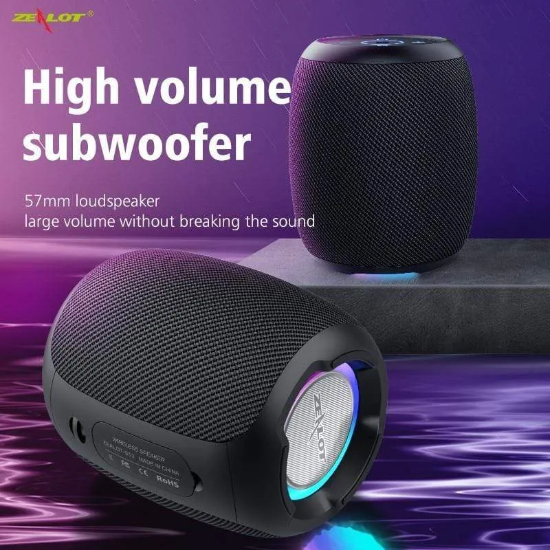 Zealot S53 Tragbare Drahtlose Lautsprecher Bluetooth Spalte Wasserdicht HIFI Verlustfreie Klangqualität Stereo Subwoofer Lautsprecher