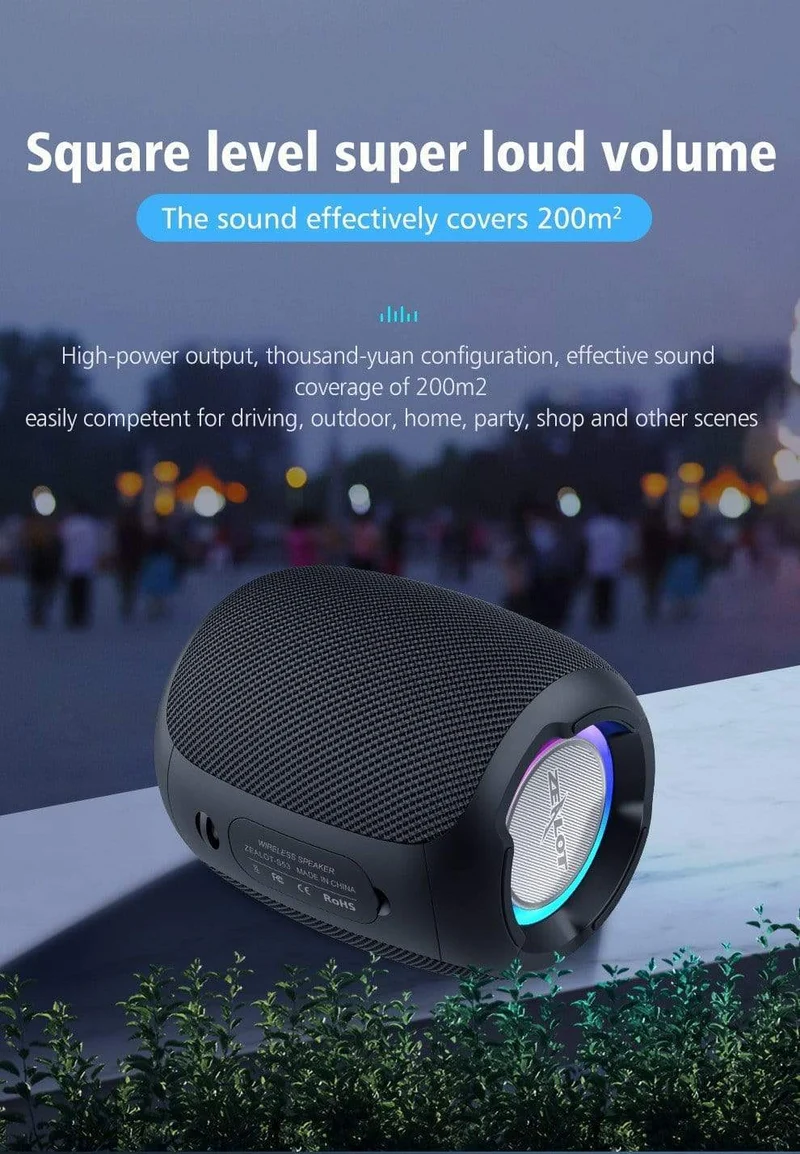 Zealot S53 Tragbare Drahtlose Lautsprecher Bluetooth Spalte Wasserdicht HIFI Verlustfreie Klangqualität Stereo Subwoofer Lautsprecher