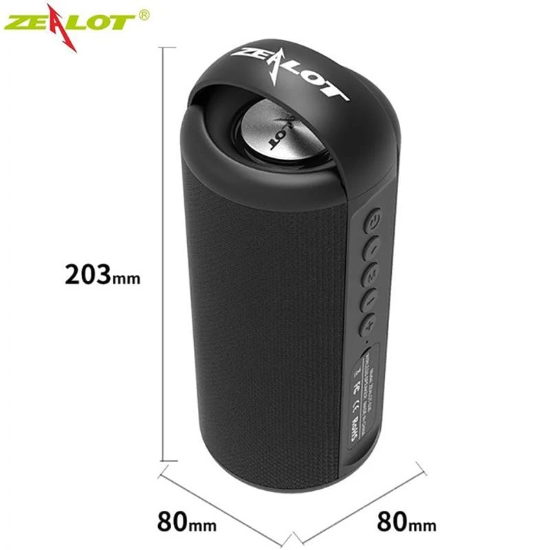 Zealot S53 Tragbare Drahtlose Lautsprecher Bluetooth Spalte Wasserdicht HIFI Verlustfreie Klangqualität Stereo Subwoofer Lautsprecher