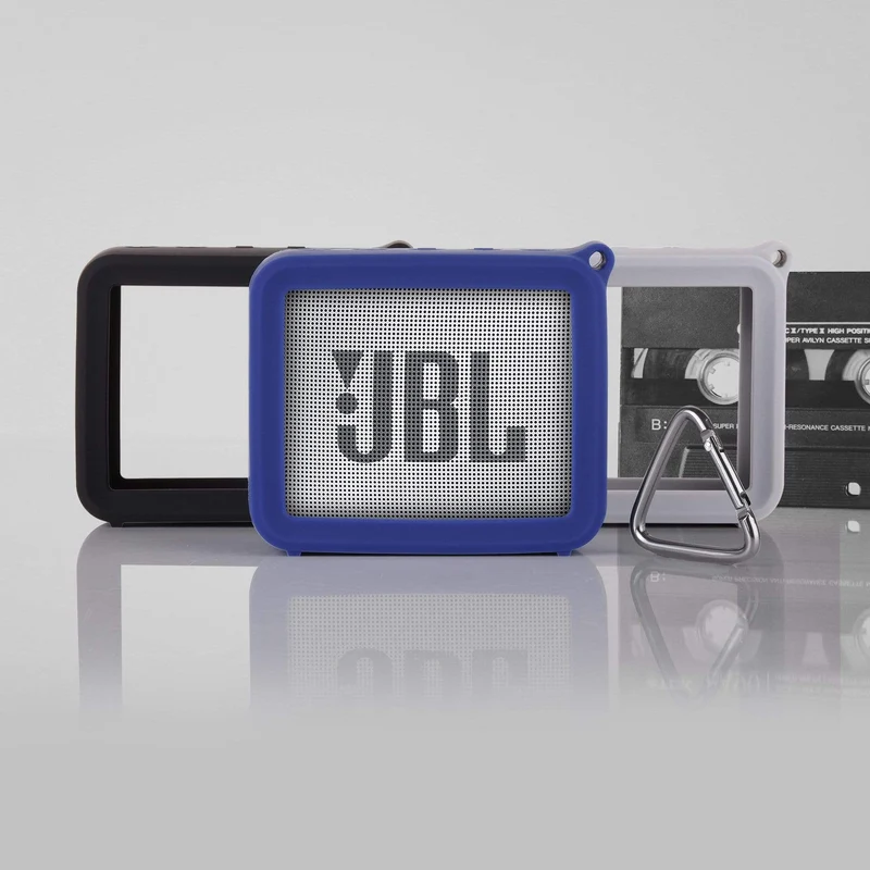 Silikon-Schutzhülle für JBL GO2 Original-Lautsprecher, Anti-Fall-Bluetooth-Audio, tragbare GO3-Aufbewahrungstasche, Schutzhülle