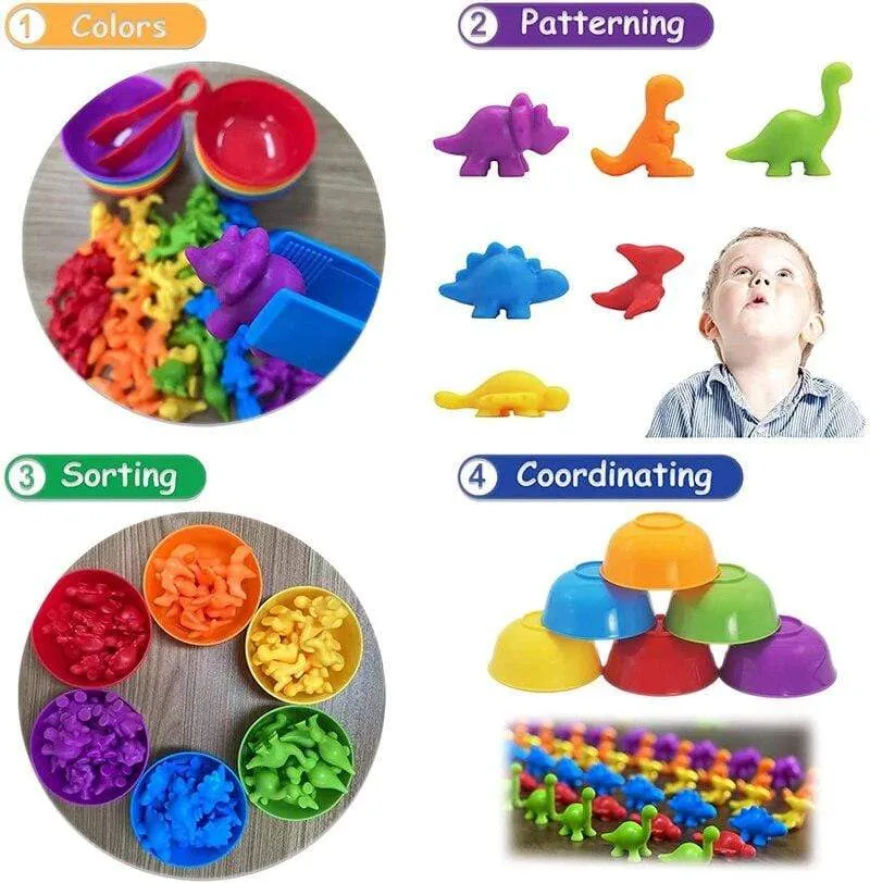 Kinderspiel Farbsortierspielzeug Montessori Zählen Kinderspielzeug Pädagogisches Lernspielzeug Baby Feinmotorikspielzeug Für Kinder 2-4 Jahre