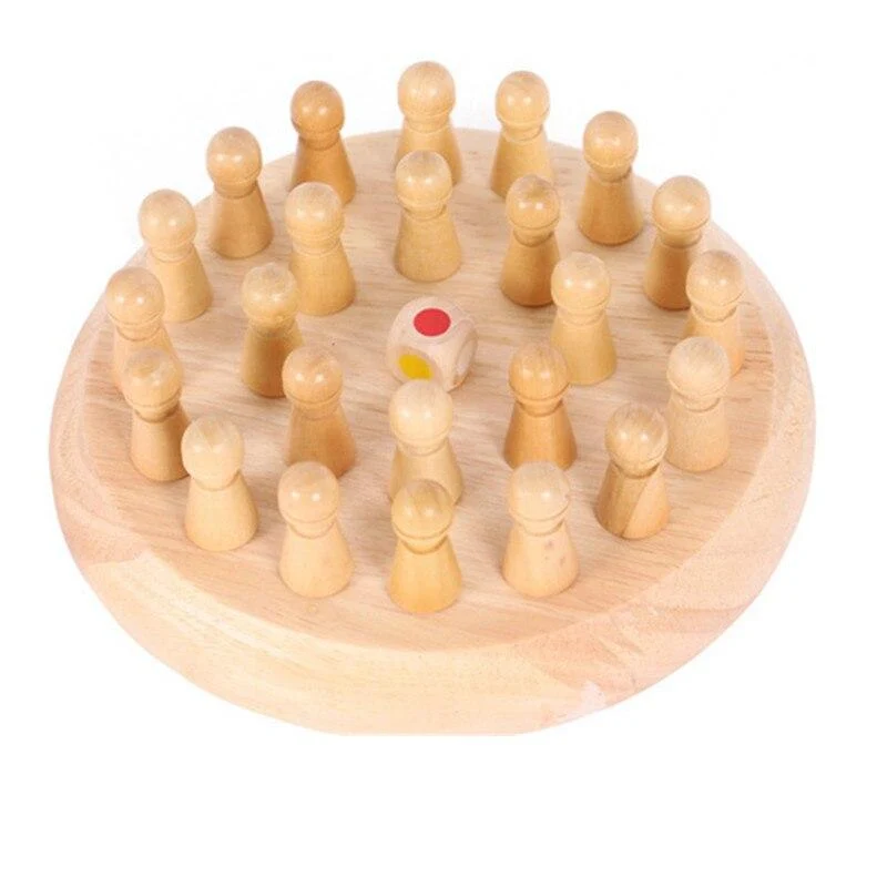 Kinder Holz Memory Match Stick Schachspiel Spaß Block Brettspiel Pädagogische Farbe Kognitive Fähigkeit Spielzeug Für Kinder