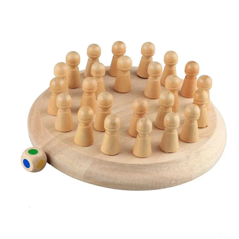 Kinder Holz Memory Match Stick Schachspiel Spaß Block Brettspiel Pädagogische Farbe Kognitive Fähigkeit Spielzeug Für Kinder