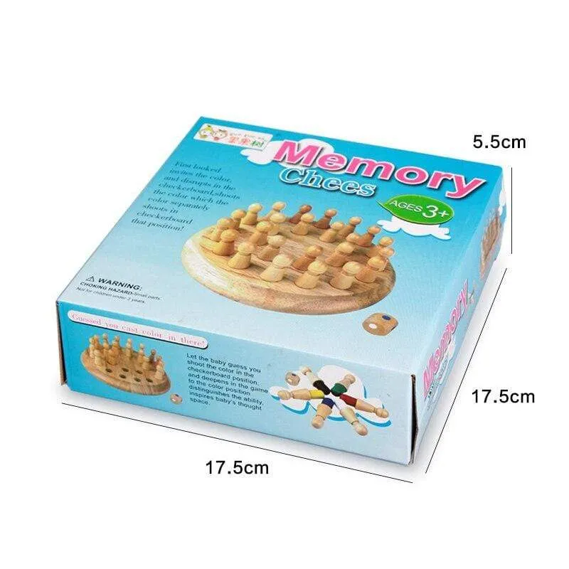 Kinder Holz Memory Match Stick Schachspiel Spaß Block Brettspiel Pädagogische Farbe Kognitive Fähigkeit Spielzeug Für Kinder