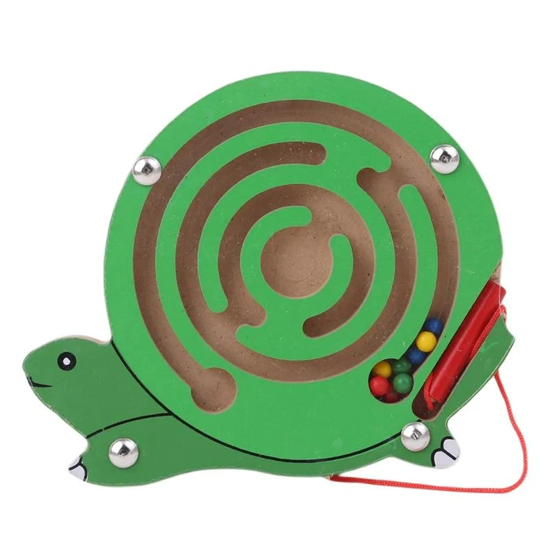 Magnetisches Labyrinth-Spielzeug für Kinder, Holzpuzzle-Spielzeug für Kinder, frühes pädagogisches Denkspiel, Holzspielzeug, geistiges Puzzlebrett