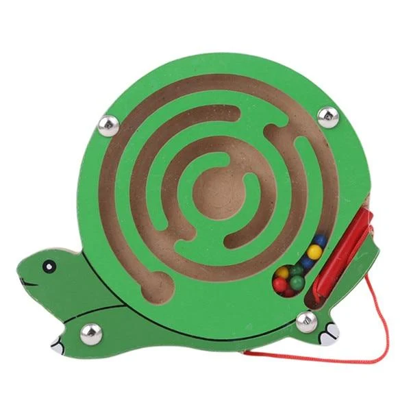 Magnetisches Labyrinth-Spielzeug für Kinder, Holzpuzzle-Spielzeug für Kinder, frühes pädagogisches Denkspiel, Holzspielzeug, geistiges Puzzlebrett