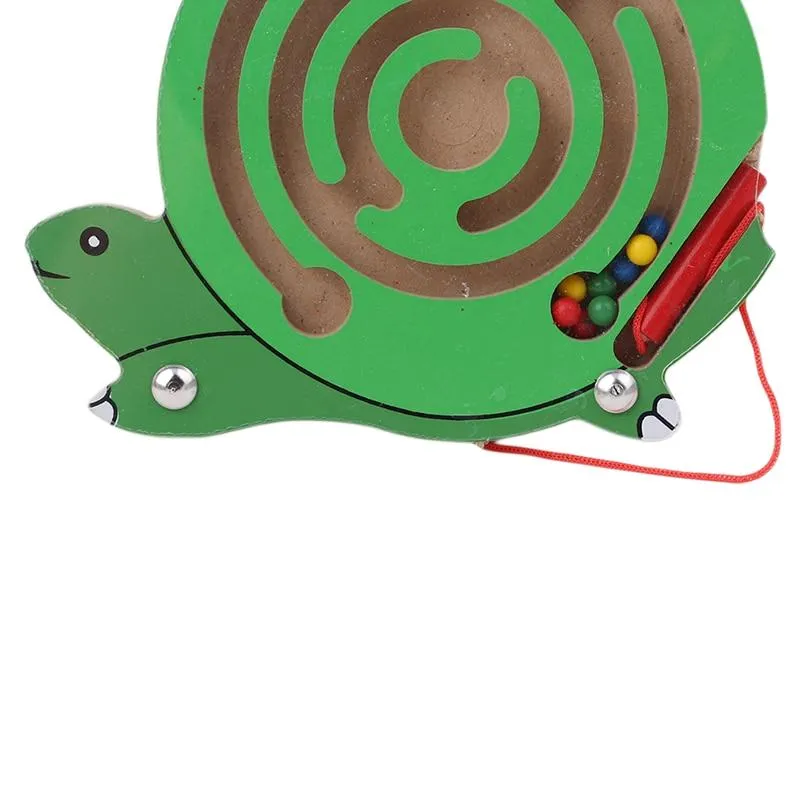 Magnetisches Labyrinth-Spielzeug für Kinder, Holzpuzzle-Spielzeug für Kinder, frühes pädagogisches Denkspiel, Holzspielzeug, geistiges Puzzlebrett