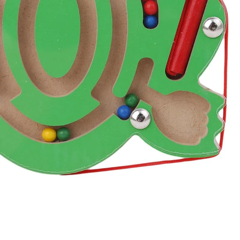 Magnetisches Labyrinth-Spielzeug für Kinder, Holzpuzzle-Spielzeug für Kinder, frühes pädagogisches Denkspiel, Holzspielzeug, geistiges Puzzlebrett