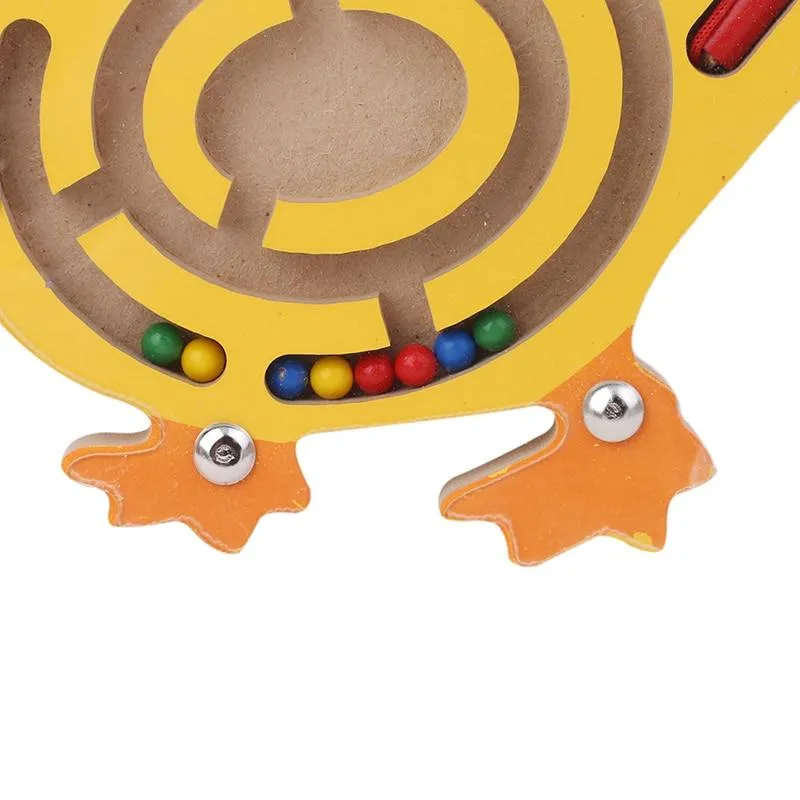 Magnetisches Labyrinth-Spielzeug für Kinder, Holzpuzzle-Spielzeug für Kinder, frühes pädagogisches Denkspiel, Holzspielzeug, geistiges Puzzlebrett