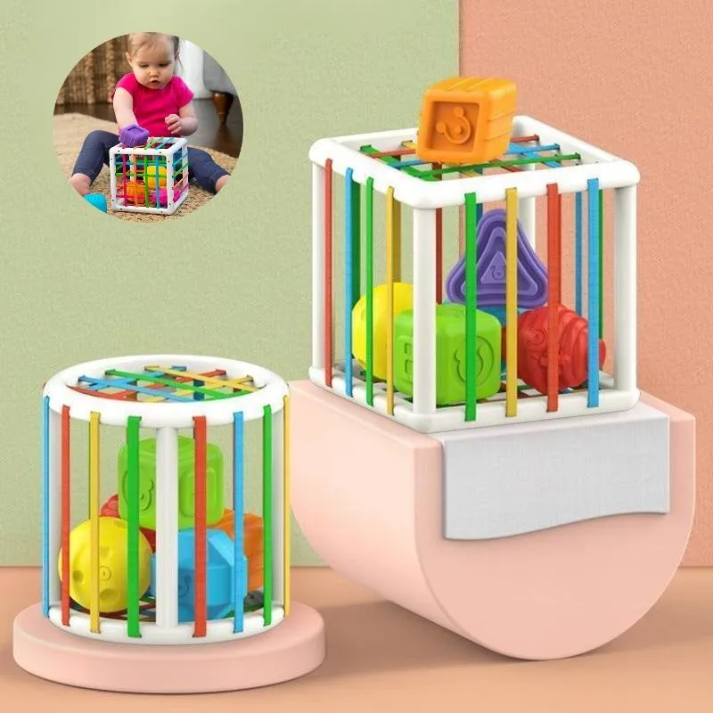 Infant Bunte Form Block Sortierung Spiel Baby Montessori Lernen Pädagogisches Spielzeug Für Kinder Bebe Geburt Inny 0 12 Monate Geschenk