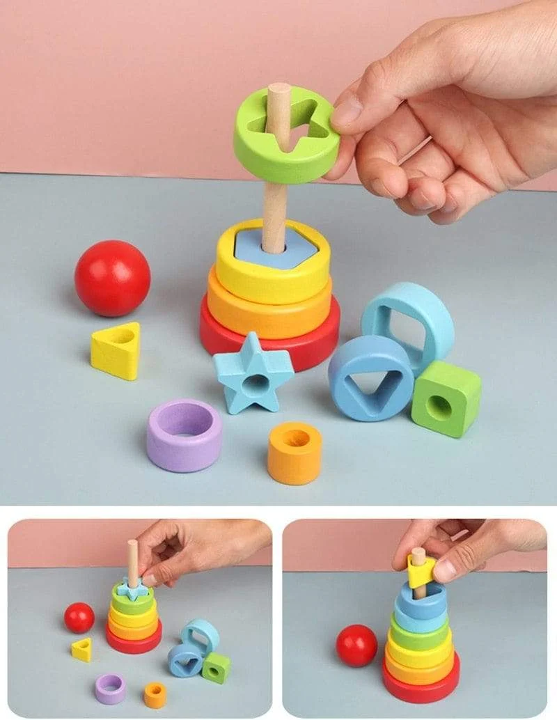 Baby-Lernspielzeug, Holzspielzeug, Montessori, frühes Lernen, Baby, Geburtstag, Weihnachten, Neujahr, Geschenk, Spielzeug für Kinder