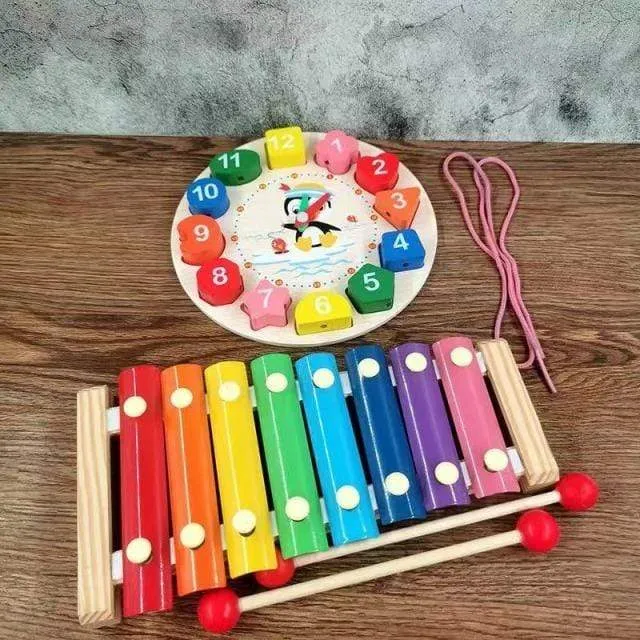 Montessori Holz 3D Pädagogisches Spielzeug Kinder Lernen Baby Farbe Holz Kinder Frühen Unterrichten Weihnachten Geschenke Puzzle Spielzeug