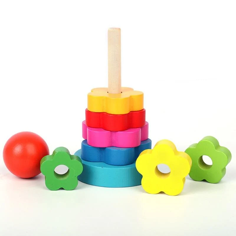 Montessori Holz 3D Pädagogisches Spielzeug Kinder Lernen Baby Farbe Holz Kinder Frühen Unterrichten Weihnachten Geschenke Puzzle Spielzeug