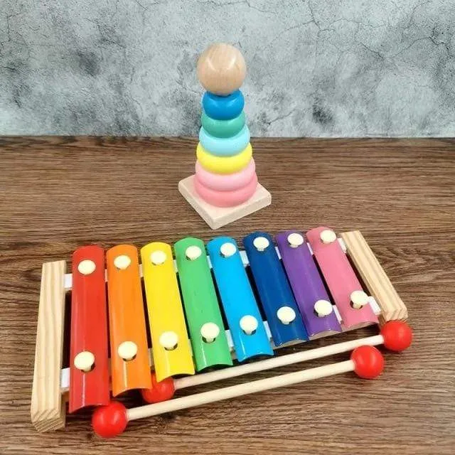 Montessori Holz 3D Pädagogisches Spielzeug Kinder Lernen Baby Farbe Holz Kinder Frühen Unterrichten Weihnachten Geschenke Puzzle Spielzeug