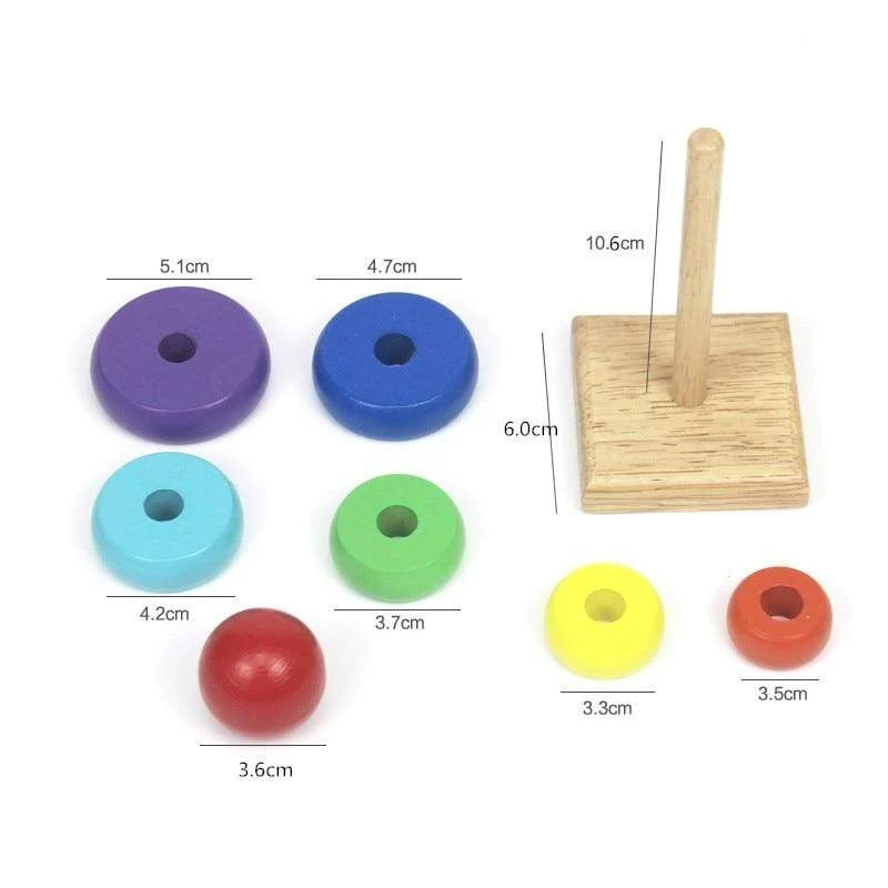 Montessori Holz 3D Pädagogisches Spielzeug Kinder Lernen Baby Farbe Holz Kinder Frühen Unterrichten Weihnachten Geschenke Puzzle Spielzeug