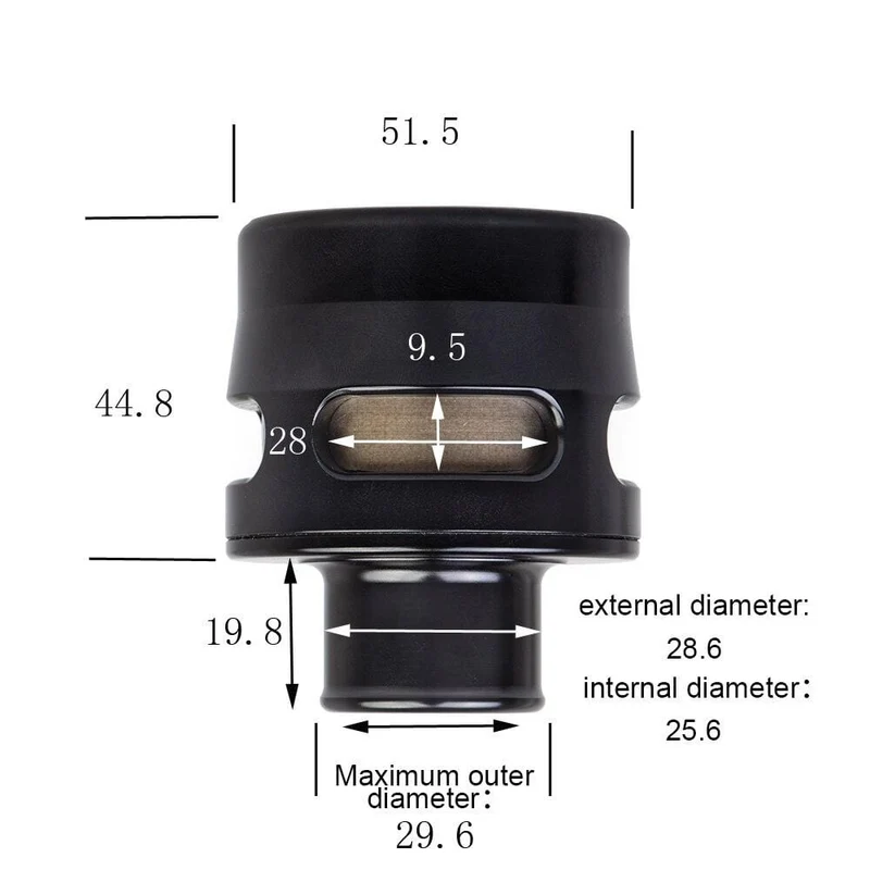 Universelles 25-mm-Abblaseventil BOV für Fiat Grande Punto 1.4 T-Jet und Bravo T-Jet Aluminium