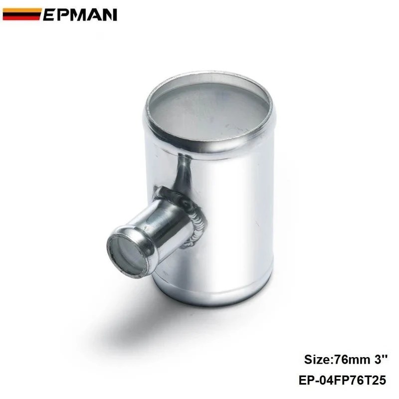 Universal BOV T-Rohr 76 mm 3 Zoll Auslass 25 mm Abblasventil T-Verbindungsadapter für BMW E39 Android EP-04FP76T25