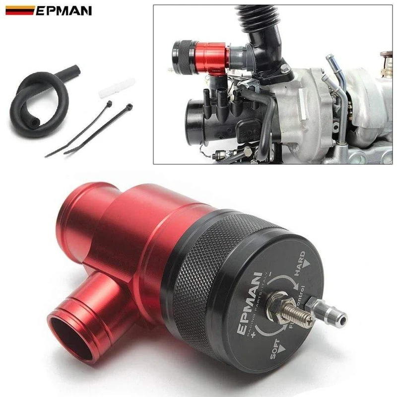 Car Racing Red & Black Intercooler Recirculation Blow Off Valve BOV Kit für Subaru WRX 2.0L Turbo 15-17 EPFBOV1093