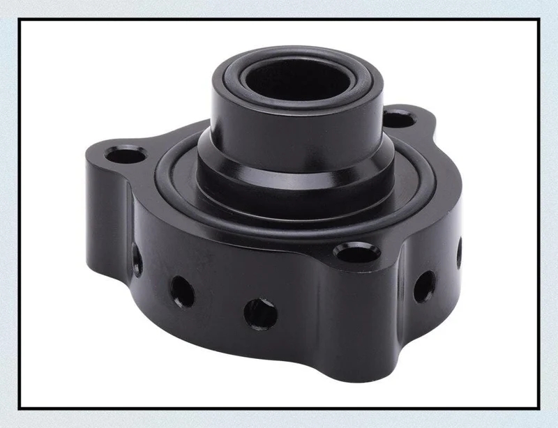 Aluminiumteil Turbo Blow Off Valve Bov Sound Adapter für Mercedes A180, A250, CLA 250 & GLA 250 Schwarz und Silber FMSPMER
