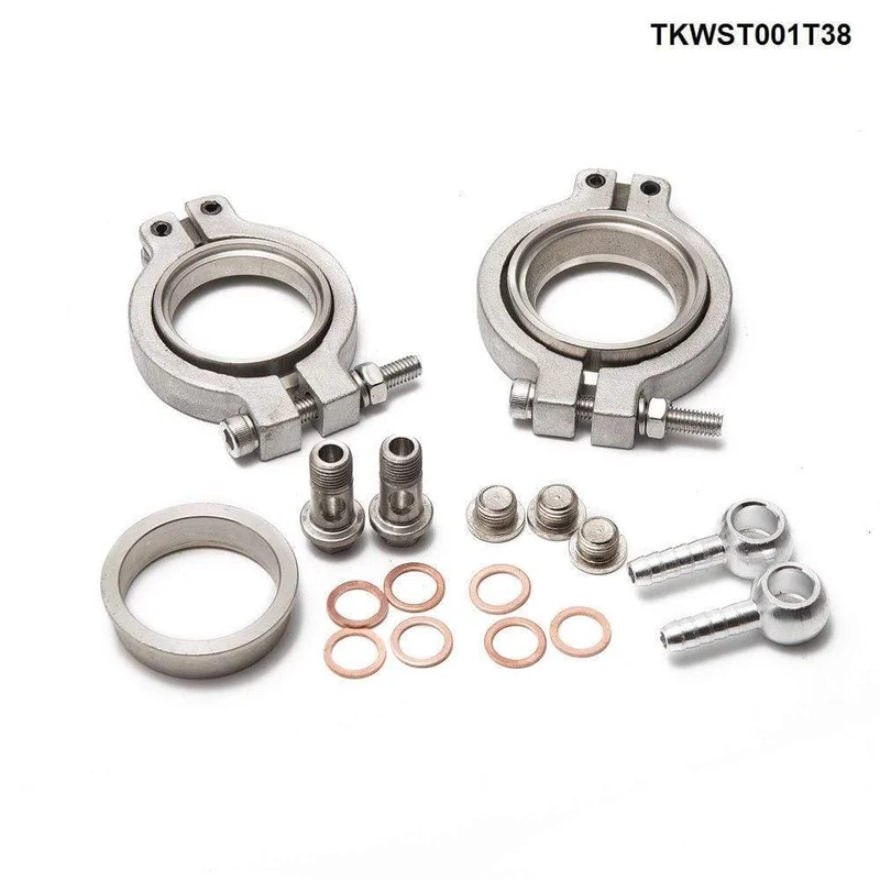 38 mm externer Wastegate-V-Band-Turbo-Wastegate mit Flansch für Supercharge-Turboverteiler TKWST001T38