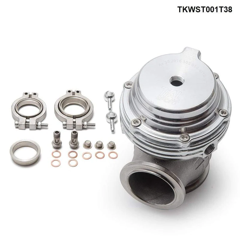 38 mm externer Wastegate-V-Band-Turbo-Wastegate mit Flansch für Supercharge-Turboverteiler TKWST001T38