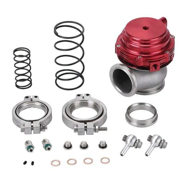 Wasserkühler 44mm Wastegate Externer Turbo Mit Flansch Hardware MV-R Wassergekühlt Mit Logo Rot Blau Schwarz PQY5834