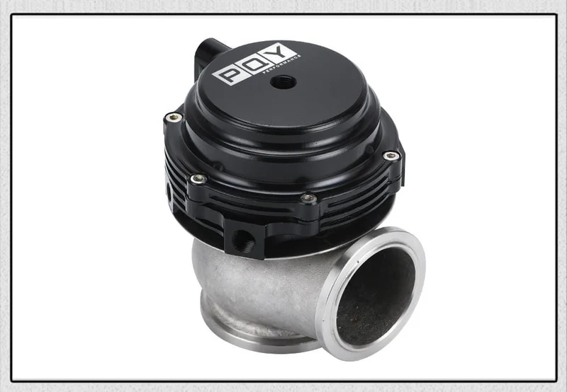 Wasserkühler 44mm Wastegate Externer Turbo Mit Flansch Hardware MV-R Wassergekühlt Mit Logo Rot Blau Schwarz PQY5834