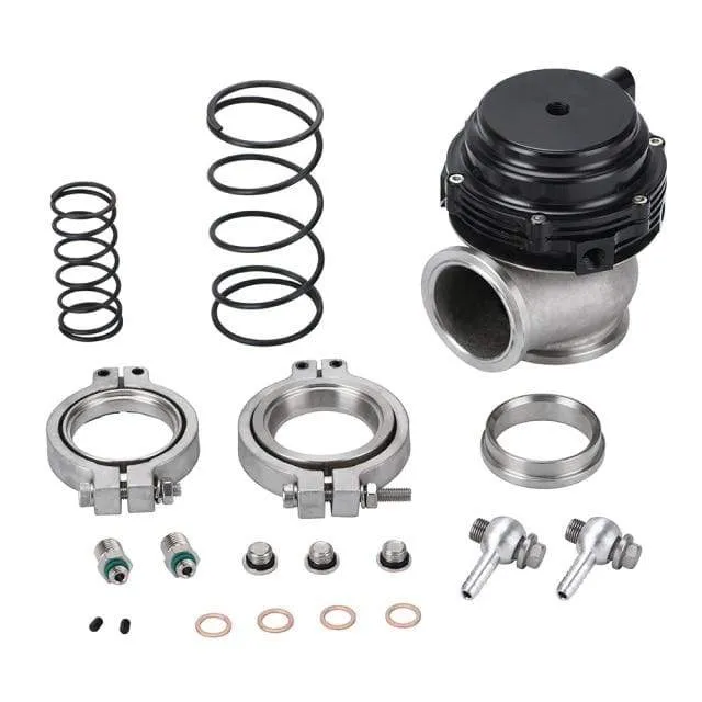 Wasserkühler 44mm Wastegate Externer Turbo Mit Flansch Hardware MV-R Wassergekühlt Mit Logo Rot Blau Schwarz PQY5834