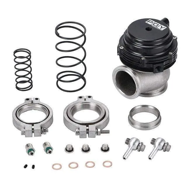 Wasserkühler 44mm Wastegate Externer Turbo Mit Flansch Hardware MV-R Wassergekühlt Mit Logo Rot Blau Schwarz PQY5834