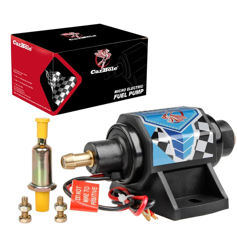 CARBOLE Universal Advanced Micro 12V Kraftstoffpumpe Elektro Gas Diesel Inline Niederdruck 3/8 Zoll 5-9 PSI