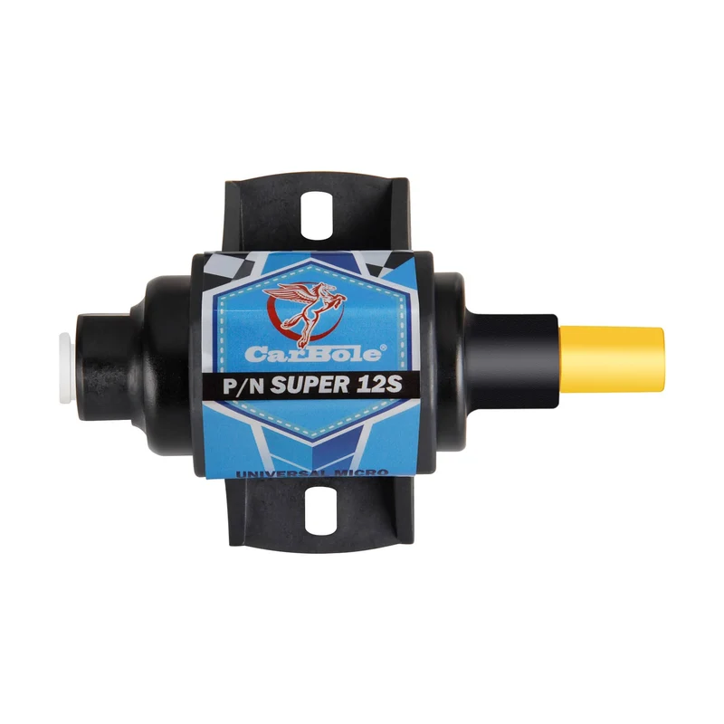 CARBOLE Universal Advanced Micro 12V Kraftstoffpumpe Elektro Gas Diesel Inline Niederdruck 3/8 Zoll 5-9 PSI
