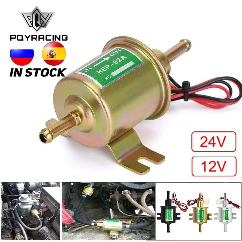 Neue 12V 24V Elektrische Kraftstoffpumpe Niederdruckschraube Befestigungsdraht Diesel Benzin HEP-02A Für Auto Vergaser Motorrad ATV
