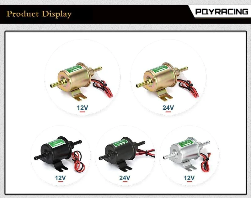 Neue 12V 24V Elektrische Kraftstoffpumpe Niederdruckschraube Befestigungsdraht Diesel Benzin HEP-02A Für Auto Vergaser Motorrad ATV