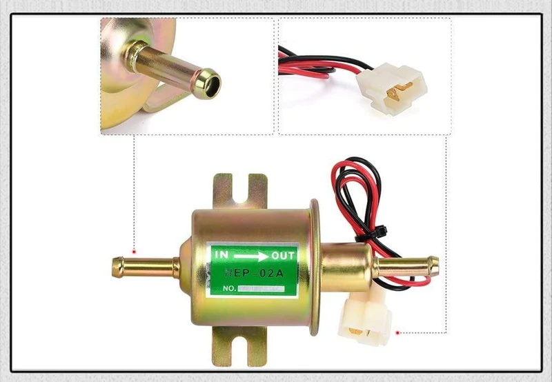 Neue 12V 24V Elektrische Kraftstoffpumpe Niederdruckschraube Befestigungsdraht Diesel Benzin HEP-02A Für Auto Vergaser Motorrad ATV