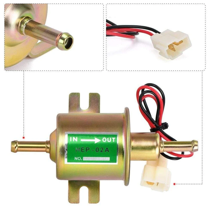 Neue 12V 24V Elektrische Kraftstoffpumpe Niederdruckschraube Befestigungsdraht Diesel Benzin HEP-02A Für Auto Vergaser Motorrad ATV