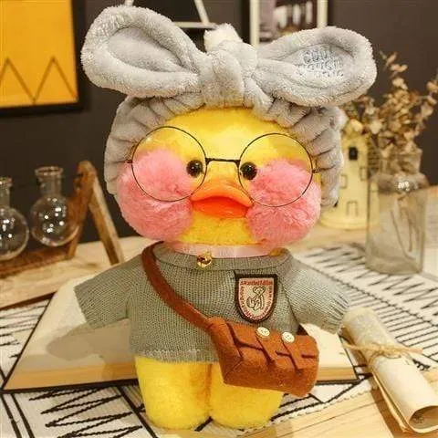 30 cm Rosa Lalafanfan Kawaii Kaffee Mimi Gelbe Ente Niedliches Plüschtier Gefüllte Weiche Tierpuppe Puppe Kinder Kawaii Plüschtier Puppe