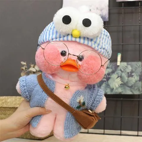 30 cm Rosa Lalafanfan Kawaii Kaffee Mimi Gelbe Ente Niedliches Plüschtier Gefüllte Weiche Tierpuppe Puppe Kinder Kawaii Plüschtier Puppe